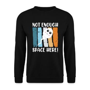Pas assez d’espace ici spermatozoïdes de naissance de bébé - Sweat-shirt Unisexe - noir - Devant - Alina (178cm) & Michal (187cm)