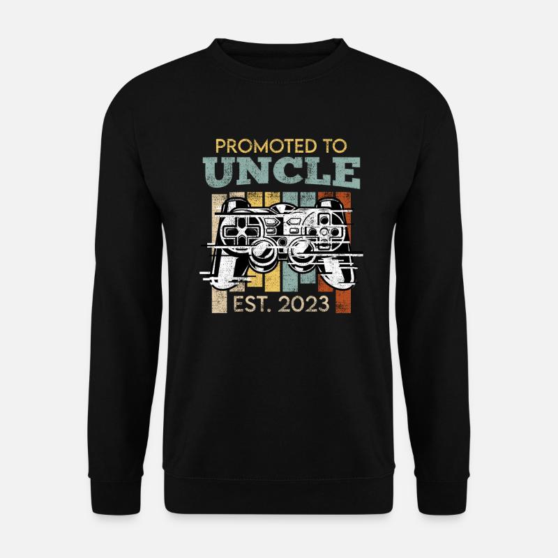 Onkel 2023 Befördert zum Onkel - Unisex Pullover - Schwarz