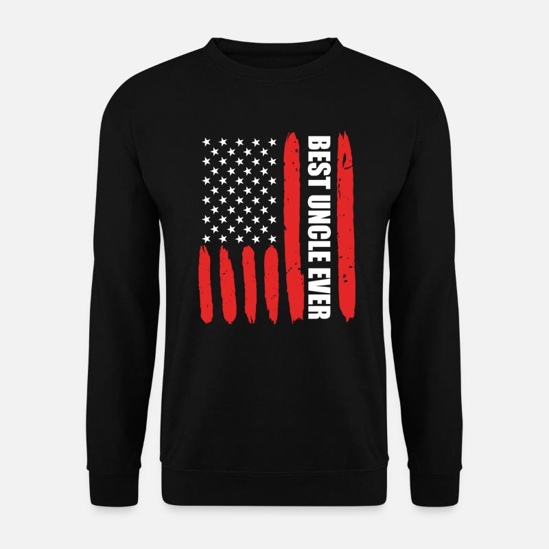 USA Uncle Best Uncle - Unisex Sweatshirt - black