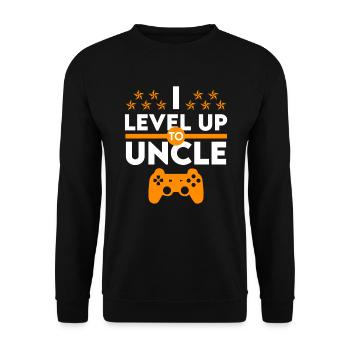 Je niveau Jusqu’à Oncle Surprise Oncle 2023 - Sweat-shirt Unisexe - noir - Devant - Alina (178cm) & Michal (187cm)