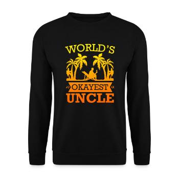 L’oncle le plus correct du monde - Sweat-shirt Unisexe - noir - Devant - Alina (178cm) & Michal (187cm)