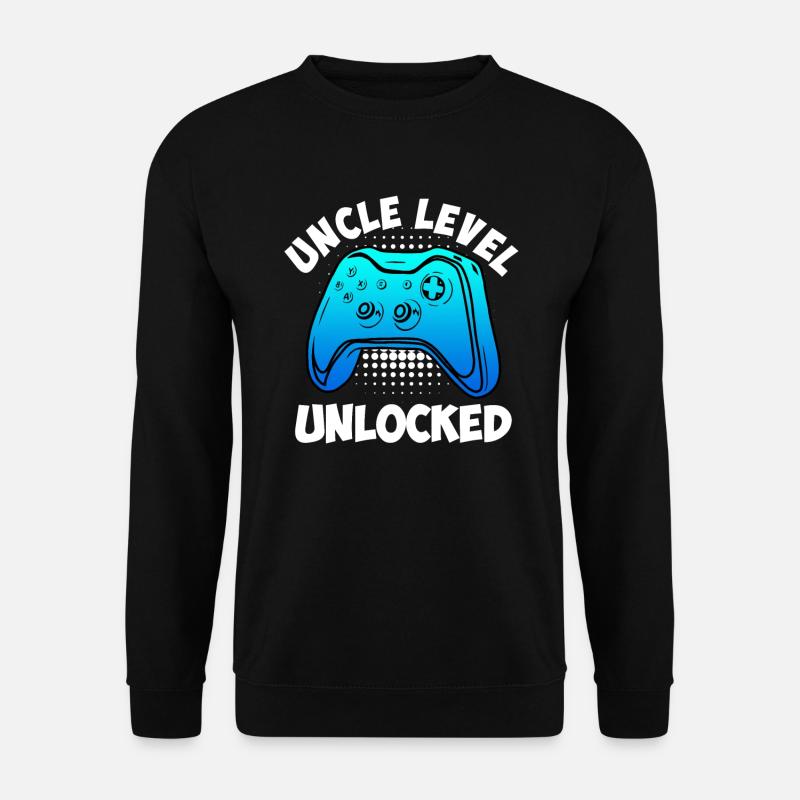 Unlocked Uncle Level Uncle - Unisex Sweatshirt - black