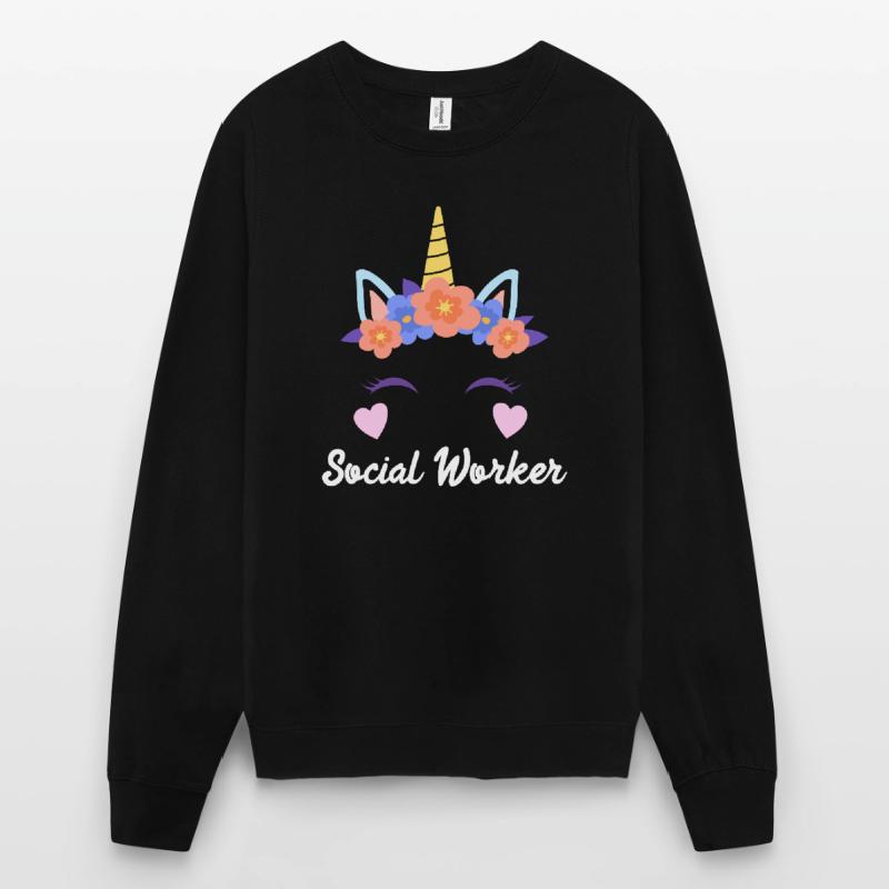 Ich bin einzigartig ich bin Sozialarbeiter Unisex Pullover