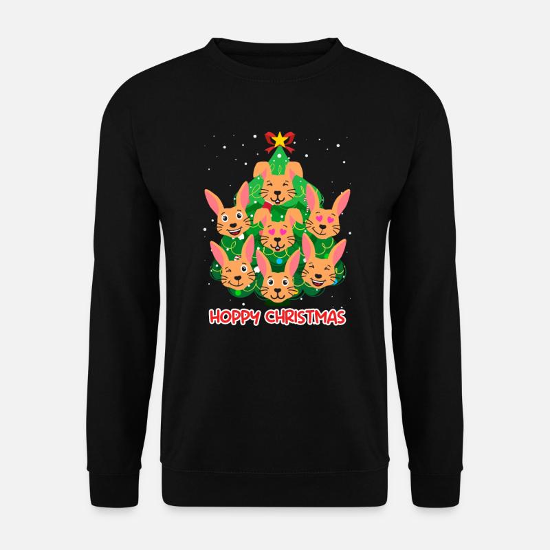 Hoppy Christmas Rabbit Christmas - Sweat-shirt Unisexe - noir