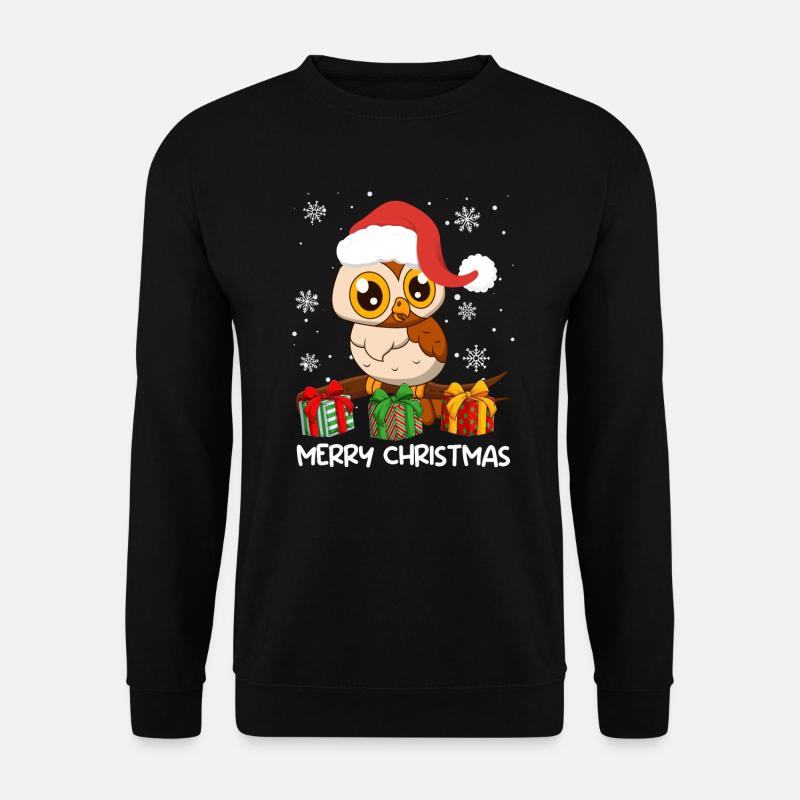 Joyeux Noël Hibou Noël - Sweat-shirt Unisexe - noir