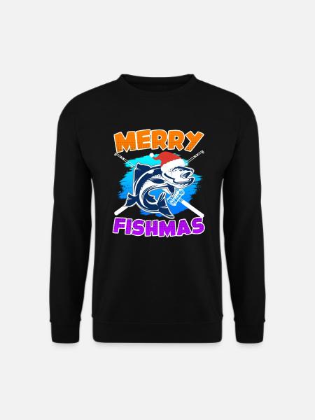 Joyeux poisson Pêche - Sweat-shirt Unisexe - noir