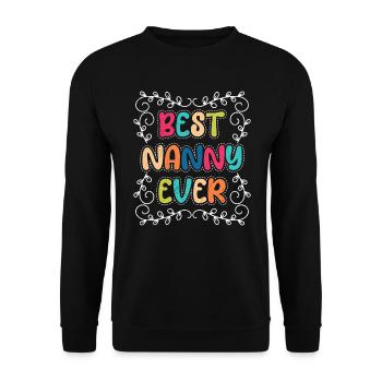 You are the best childminder in the world Childminder - Unisex Sweatshirt - black - Front - Alina (178cm) & Michal (187cm)