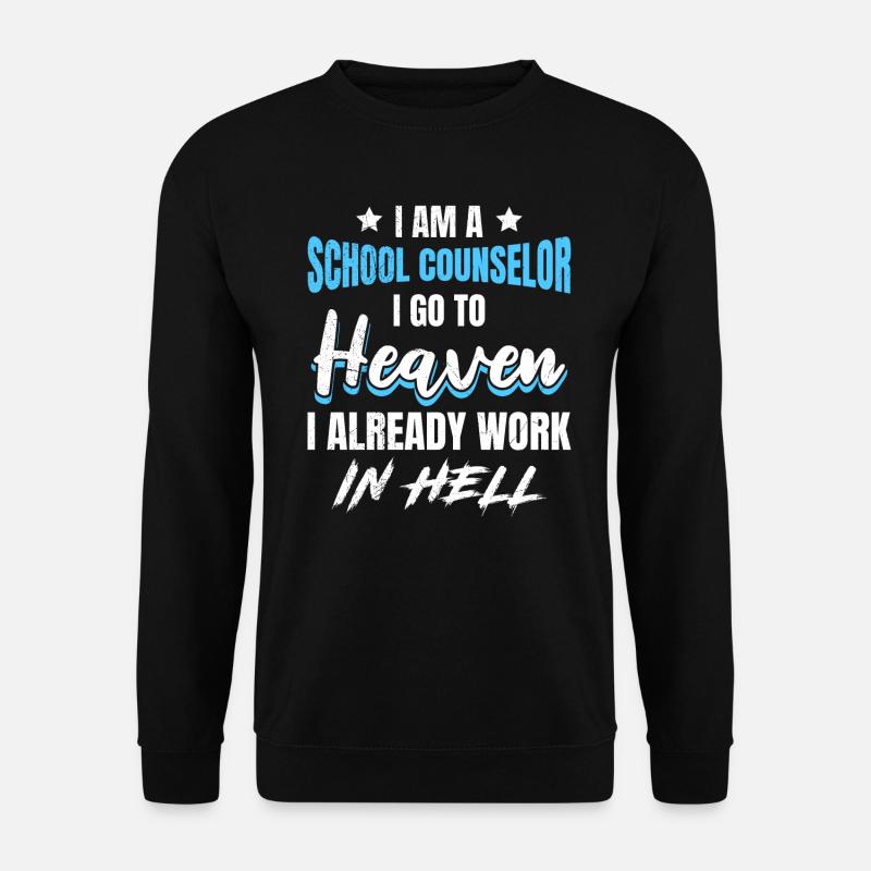 Ich arbeite in der Hölle Schulbegleiter - Unisex Pullover - Schwarz