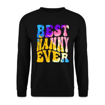 Die beste Erzieherin der Welt Beste Tagesmutter - Unisex Pullover - Schwarz - Vorne - Alina (178cm) & Michal (187cm)