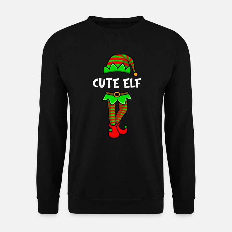 Cute Elfe Süße Elfe Freundin Elf Frau - Unisex Pullover - Schwarz
