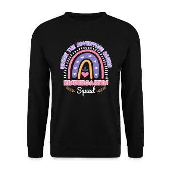 Kindergarten Squad Kindergarten Group Educator - Unisex Sweatshirt - black - Front - Alina (178cm) & Michal (187cm)