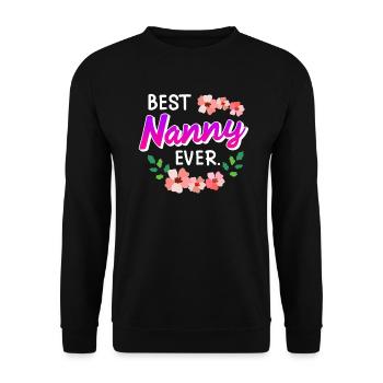 The best childminder in the world Childminder - Unisex Sweatshirt - black - Front - Alina (178cm) & Michal (187cm)