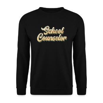 School accompaniment Inclusion best school companion - Unisex Sweatshirt - black - Front - Alina (178cm) & Michal (187cm)