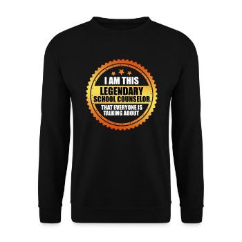 Inclusion I am the legendary school companion - Unisex Sweatshirt - black - Front - Alina (178cm) & Michal (187cm)