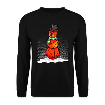 Basketball players Basketball players Basketball players - Unisex Sweatshirt - black - Front - Alina (178cm) & Michal (187cm)
