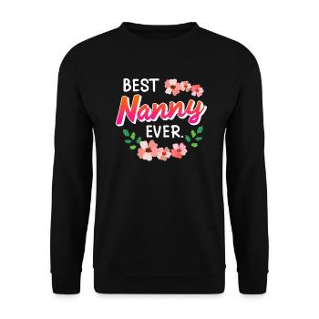 The best childminder in the world Childminder - Unisex Sweatshirt - black - Front - Alina (178cm) & Michal (187cm)