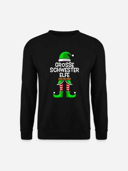 Großer Schwester Elfe - Unisex Pullover - Schwarz