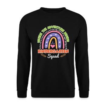 Écouade de la maternelle Éducateur de groupe de maternelle - Sweat-shirt Unisexe - noir - Devant - Alina (178cm) & Michal (187cm)
