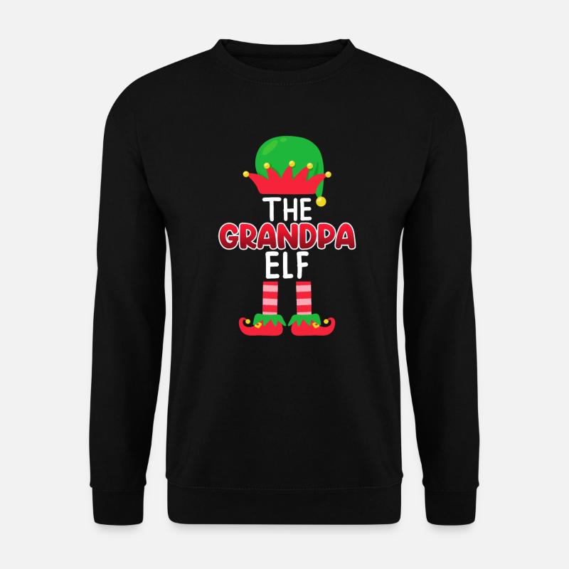 Opa Elfe Grandpa Elf - Unisex Sweatshirt - black
