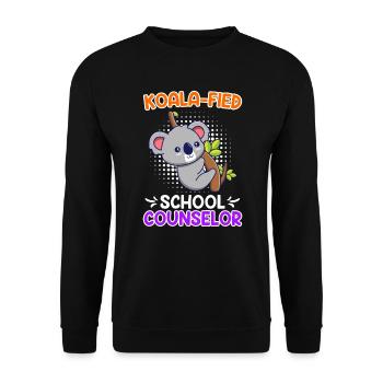 Koala - fied Qualified School Companion - Unisex Sweatshirt - black - Front - Alina (178cm) & Michal (187cm)