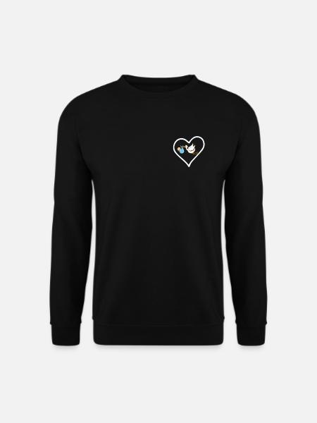 Der Storch kommt Ich bin Hebamme - Unisex Pullover - Schwarz