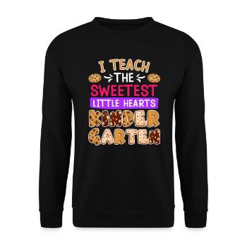 I have the best kindergarten kids educator - Unisex Sweatshirt - black - Front - Alina (178cm) & Michal (187cm)