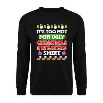 Ugly Christmas - Unisex Pullover - Schwarz - Vorne - Alina (178cm) & Michal (187cm)