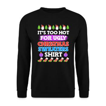 Ugly Christmas - Unisex Sweatshirt - black - Front - Alina (178cm) & Michal (187cm)