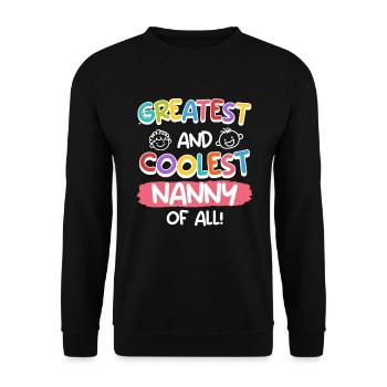 Vous êtes la meilleure et la plus cool assistante maternelle - Sweat-shirt Unisexe - noir - Devant - Alina (178cm) & Michal (187cm)