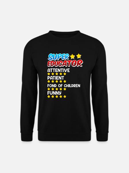 Definition eines Super Erzieher - Unisex Pullover - Schwarz