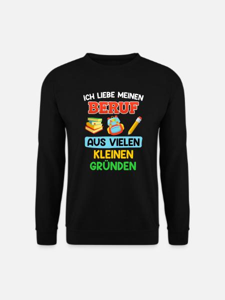 Kindergarten Ich liebe meinen Beruf Erzieherin - Unisex Pullover - Schwarz