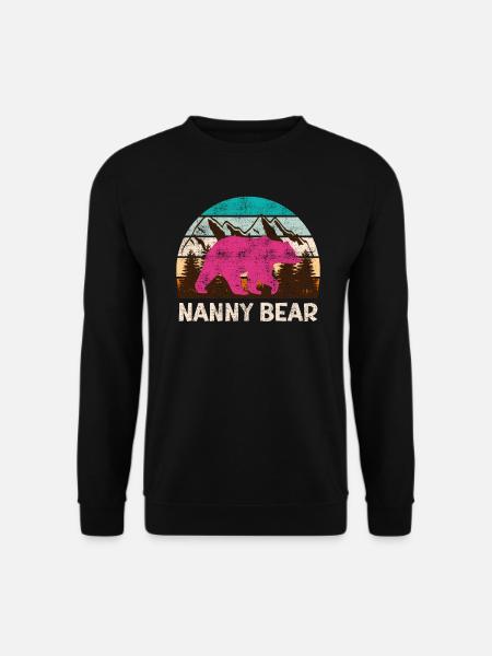 Maman ours Nounou ours Assistante maternelle - Sweat-shirt Unisexe - noir