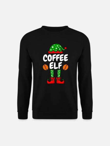 Coffee Elf Coffee Drinkers - Unisex Sweatshirt - black