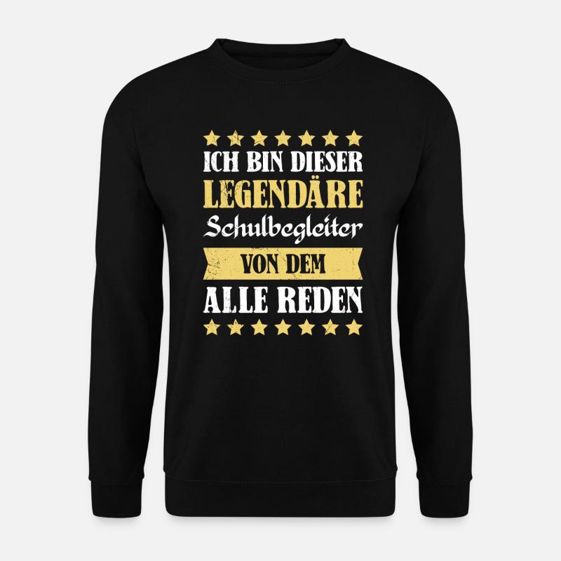 Schulbegleitung ich bin dieser Schulbegleiter - Unisex Pullover - Schwarz