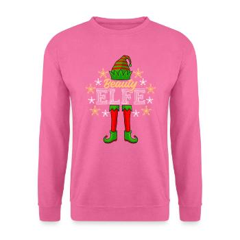 Beauty Elfe Schminke Kosmetikerin Damen Weihnacht - Unisex Pullover - Pink - Vorne