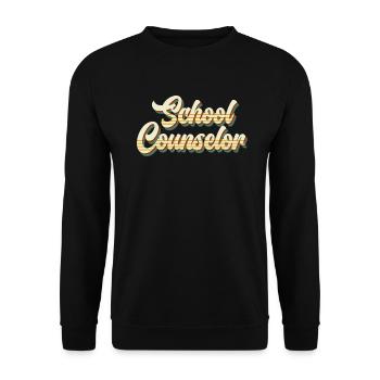 School accompaniment Inclusion best school companion - Unisex Sweatshirt - black - Front - Alina (178cm) & Michal (187cm)