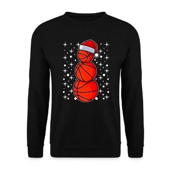 Basketball players Basketball players Basketball players - Unisex Sweatshirt - black - Front - Alina (178cm) & Michal (187cm)