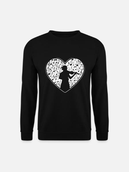 Musicien j’adore le violon - Sweat-shirt Unisexe - noir