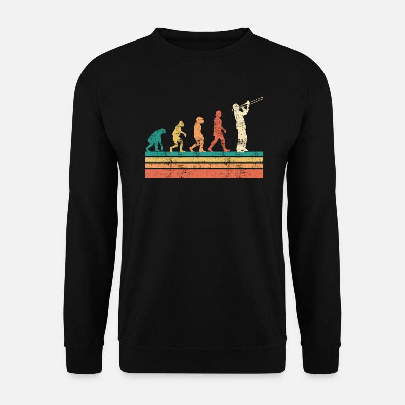 Musicien tromboniste l’évolution trombone - Sweat-shirt Unisexe - noir