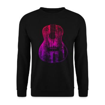 Professeur de musique Musicien Je suis guitariste guitare - Sweat-shirt Unisexe - noir - Devant - Alina (178cm) & Michal (187cm)