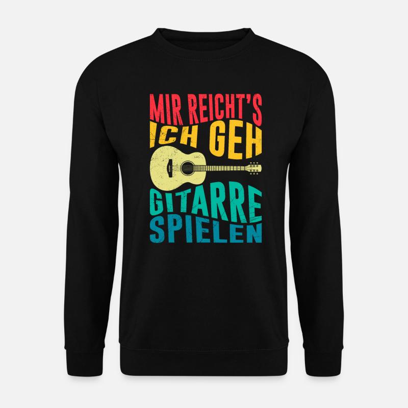 Musiker Mir reichts ich spiele jetzt Gitarre - Unisex Pullover - Schwarz
