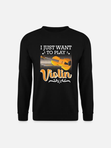 Musiker Mir reichts ich spiele jetzt Geige - Unisex Pullover - Schwarz