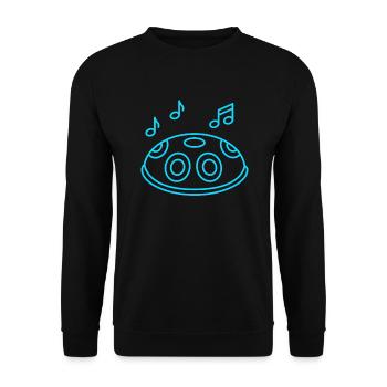 Musicians Band Percussion Drum Drums - Unisex Sweatshirt - black - Front - Alina (178cm) & Michal (187cm)