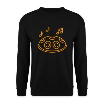 Musician Band Percussion Drum Drums - Unisex Sweatshirt - black - Front - Alina (178cm) & Michal (187cm)