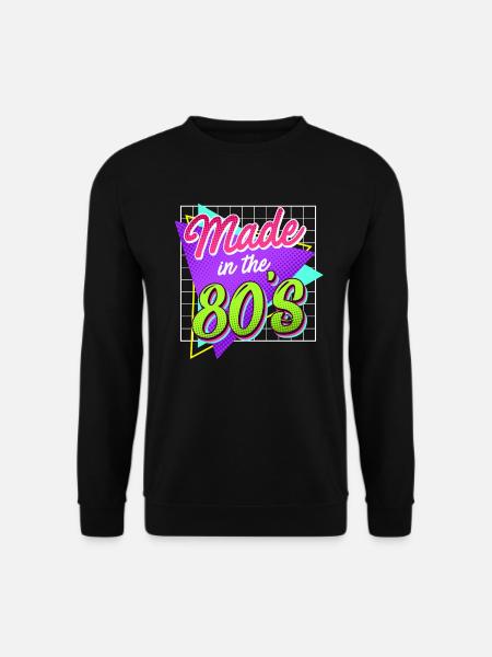 Musik Pop Gemacht in den 80er Jahre - Unisex Pullover - Schwarz