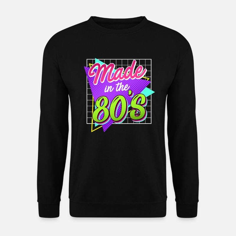 Musik Pop Gemacht in den 80er Jahre - Unisex Pullover - Schwarz