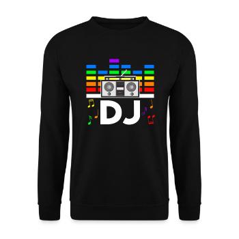 Rave Festival Techno Disko DJ Festival - Unisex Pullover - Schwarz - Vorne - Alina (178cm) & Michal (187cm)