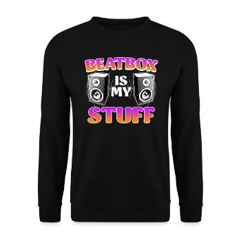 HipHop Beatbox c’est mon truc Chanter - Sweat-shirt Unisexe - noir - Devant - Alina (178cm) & Michal (187cm)