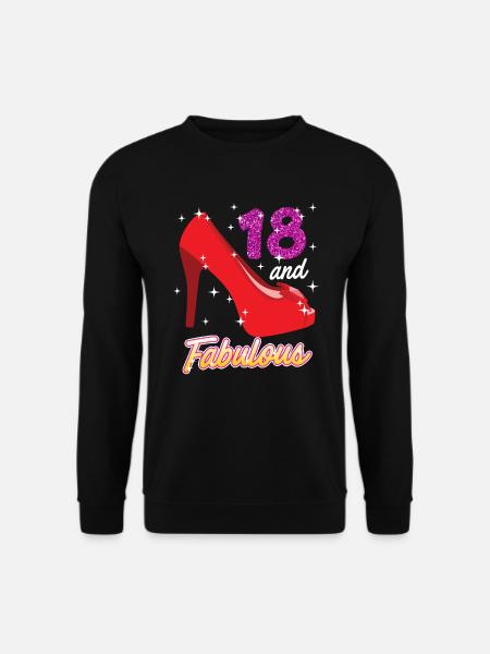 18 ans fille 18e anniversaire - Sweat-shirt Unisexe - noir