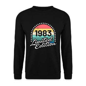 40 Jahre limitierte Auflage 40. Geburtstag - Unisex Pullover - Schwarz - Vorne - Alina (178cm) & Michal (187cm)